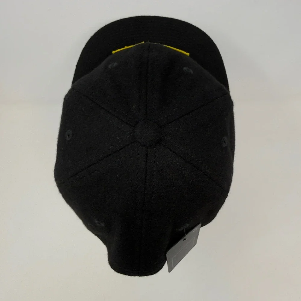 NWT Fort George Beer Black Fort Cap Hat Coal Custom Headwear Division Wool Blend